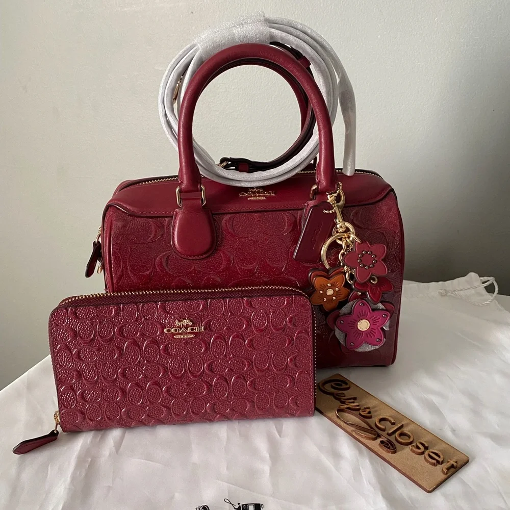 Coach  Debossed mini Bennett Satchel with matching wallet - Picture 9 of 9